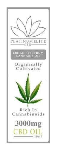 Platinum Elite Cbd Oil 3000mg (30%) - Normal Rsp £44.99 Special Offer
