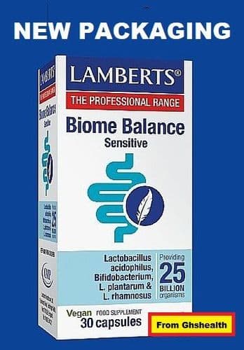 Probiotic 25 Billion Biome Balance Sensitive 30 Capsules  - Lamberts