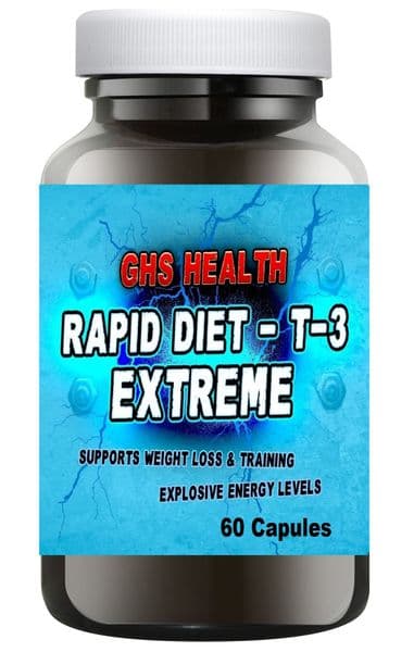 Rapid Diet - T-3 Extreme ( IMPROVED FORMULA) 60 Capsules - 2-3 a day Special offer