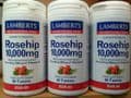 Rosehip 10000mg (Rich in Vit C) - triple pack - 60sx3=180 - 1 a day 6mth  Rsp £12.50 each