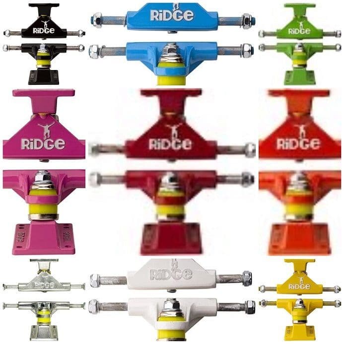 Ridge Skateboards 3" Trucks for 22" Mini Cruiser Skateboards Trucks Only