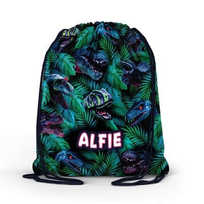 Alfie Personalised Drawstring Bag