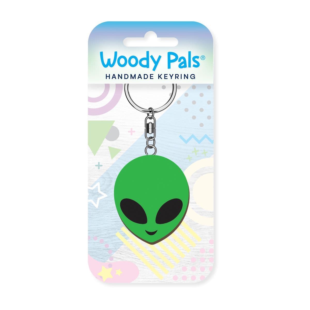 Alien Wooden Keyrings