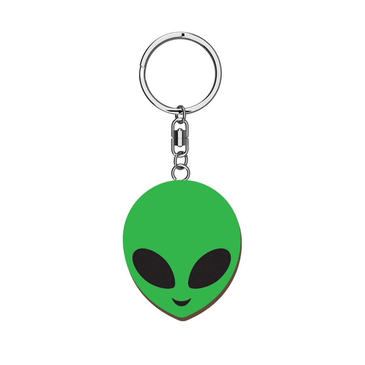 Alien Wooden Keyrings