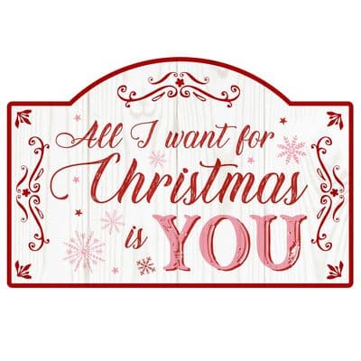 All I Want For Christmas Christmas Arched Sign