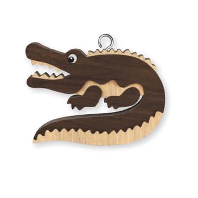 Alligator Wooden Keyrings