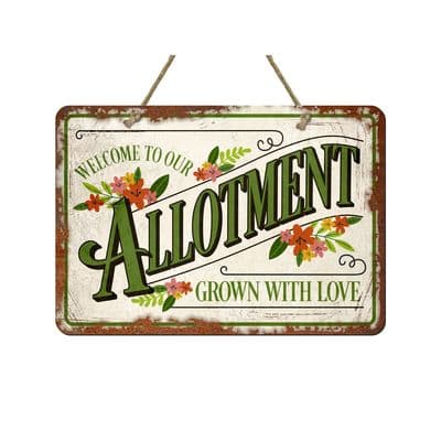 Allotment Metal Sign