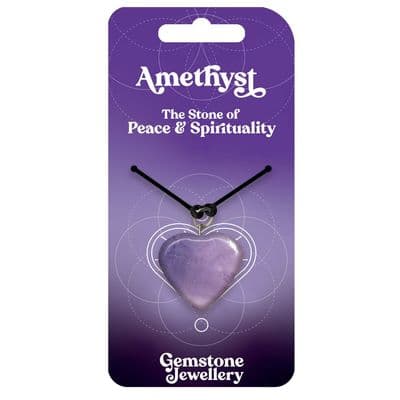 Amethyst Heart Necklace