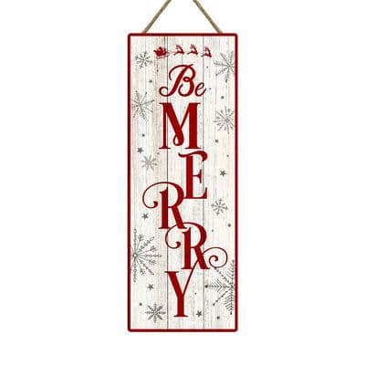 Be Merry Christmas Tall Sign