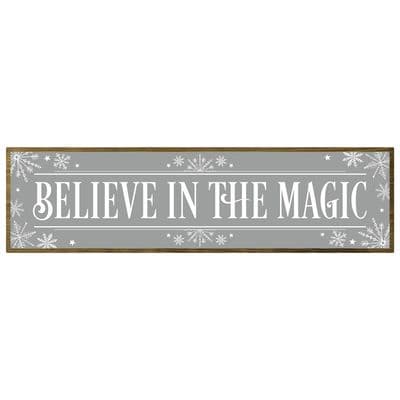 Believe In The Magic Christmas Rustic Sign