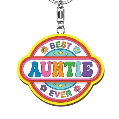 Best Auntie Ever Wooden Keyrings
