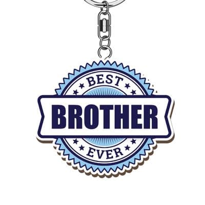 Best Brother Ever Wooden Keyrings