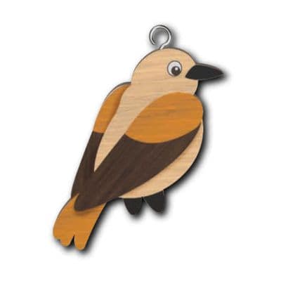 Bird 1 Wooden Keyring