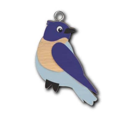 Bird 2 Wooden Keyring