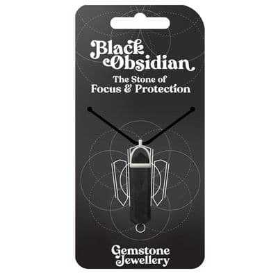Black Obsidian Pendant Necklace