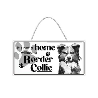 Border Collie Hanging Sign