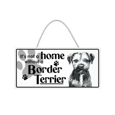 Border Terrier Hanging Sign