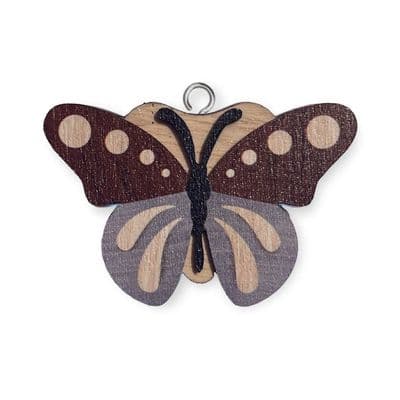Butterfly 1 Wooden Keyring
