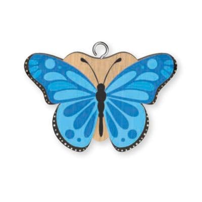Butterfly 2 Wooden Keyring