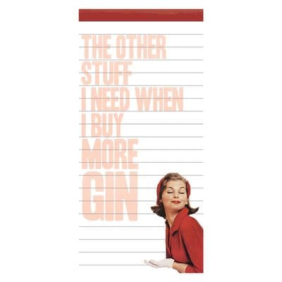 Buy More Gin Magnet Notepad