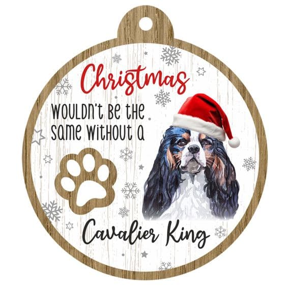 Cavalier King Pet Christmas Decoration