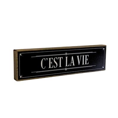 Cest La Vie  Mini Rustic Wood Sign