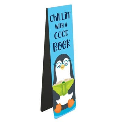 Chillin' Penguin Magnetic Bookmark