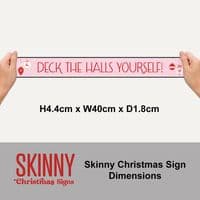 Christmas Calories Christmas Skinny Sign