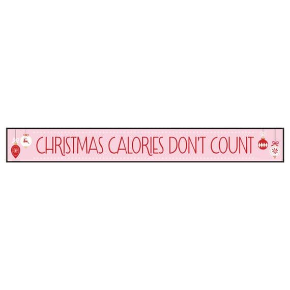 Christmas Calories Christmas Skinny Sign