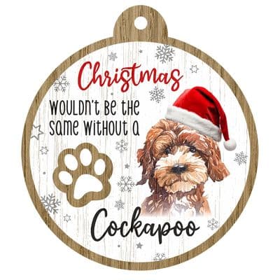 Cockapoo Pet Christmas Decoration