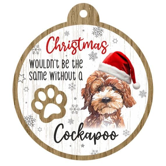 Cockapoo Pet Christmas Decoration
