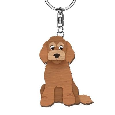 Cockapoo Wooden Keyrings