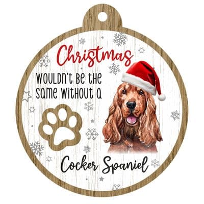 Cocker Spaniel Pet Christmas Decoration