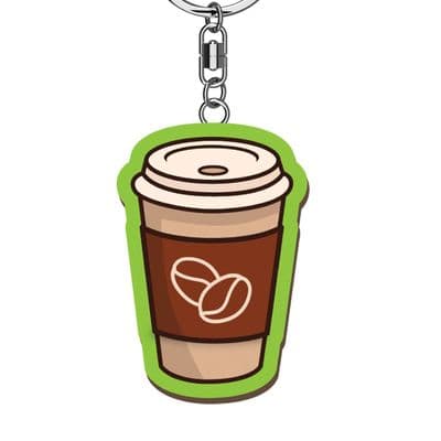Coffee Wooden Keyrings