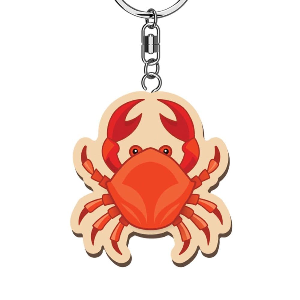 Crab Wooden Keyrings
