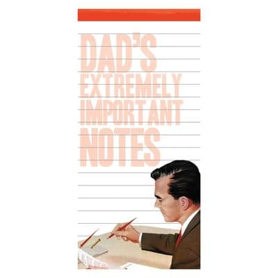 Dads Extremely Important Notes Magnet Notepad