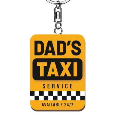 Dads Taxi Wooden Keyrings