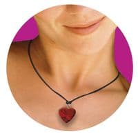 Dark Green Aventurine Heart Necklace