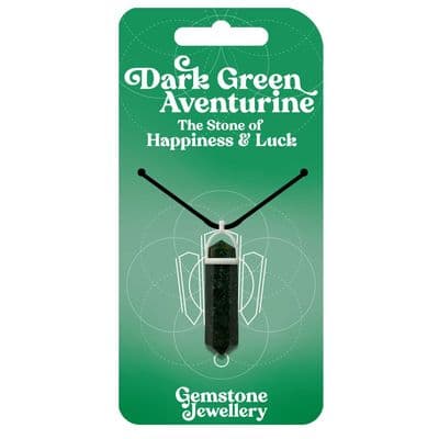 Dark Green Aventurine Pendant Necklace