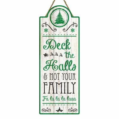 Deck The Halls Christmas Tall Sign