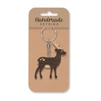 Deer Wooden Keyring