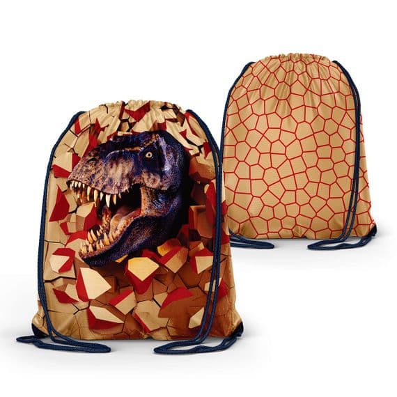 Dinosaur Drawstring Bag