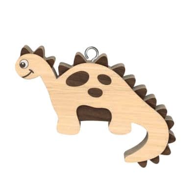 Dinosaur Wooden Keyring