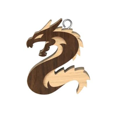 Dragon Wooden Keyrings