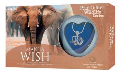 Elephant Pearl Giftset with Wildlife Pendant