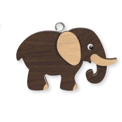Elephant Wooden Keyrings