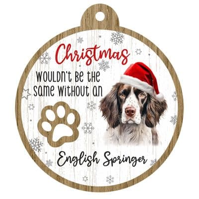 English Springer Pet Christmas Decoration