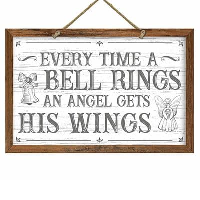 Everytime a Bell Rings Christmas Framed Sign