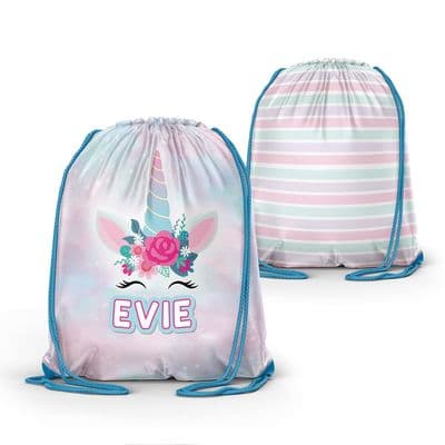 Evie Personalised Drawstring Bag
