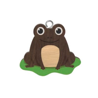Frog Wooden Keyring